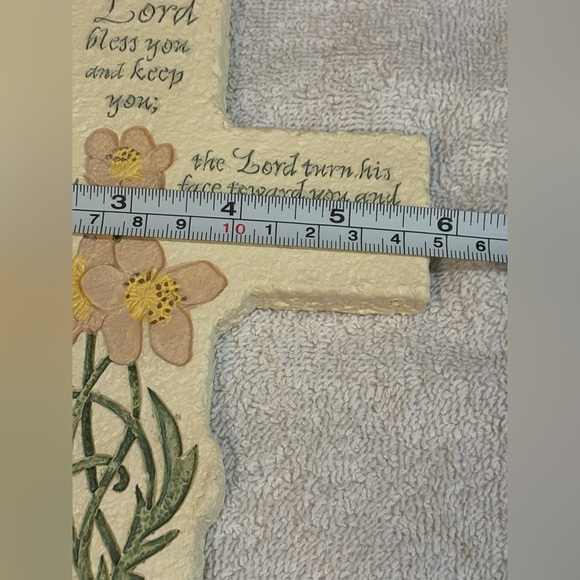 Decorative CROSS Inspirio ​The Lord Bless U n Keep U Verse 6:24-26 Wall 8x5 7/8" - Picture 4 of 5
